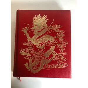 National Geographic Soc Journey into China Hardcover Book Embossed Gold Dragon